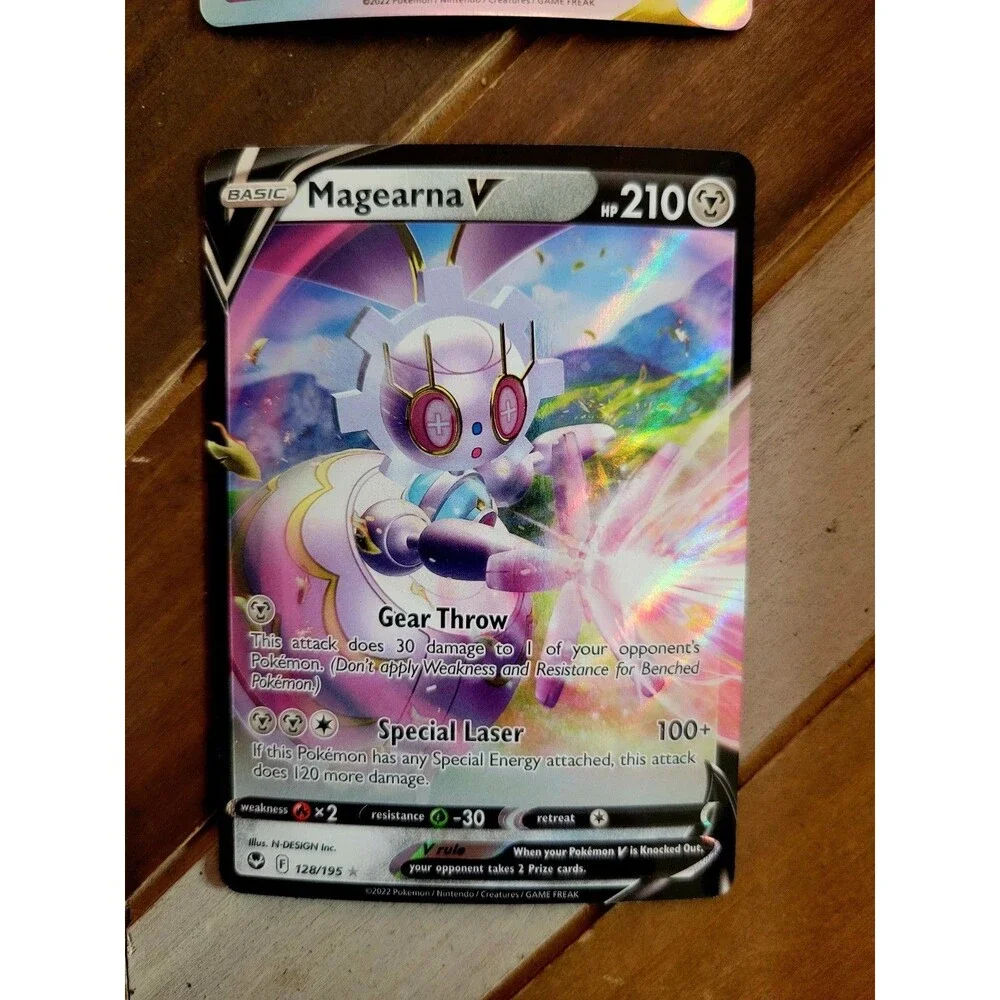 Lot of 4 Pokemon Cards: Unown VSTAR / Mawile V / Omastar V / Magearna V TCG 2022